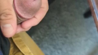JERKING OFF SMALL DICK in 5mins during BREAK from WORK