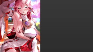 [PearwoeFul] Femdom Hentai JOI, Deepthroat (No Toys)