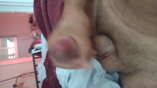 Masturbating until I cum to start my day