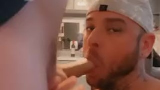 Cum on face cum on cock