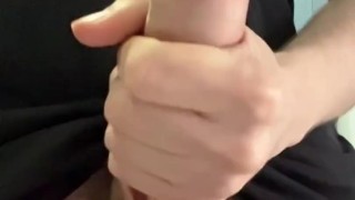 Jerking off and watching my balls bounce :З