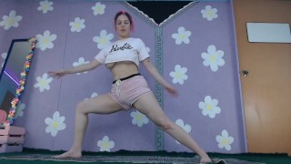 Yoga Beginner Livestream Latina Flashing Nip Slip