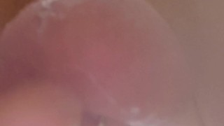 Slow motion! I cum on the Camara! Chastity! Mistress got me a horse cock! Got Desperate!
