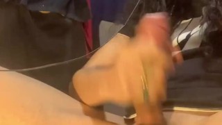 9" uncut big dick big cum straight at cam in slow mo too!