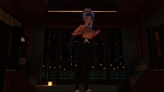 VR Milf expands her own breasts
