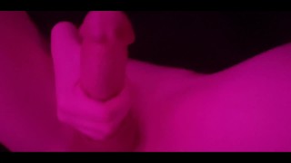 Cute femboy jerks off until he cums all over himself