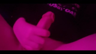 Cute femboy jerks off until he cums all over himself