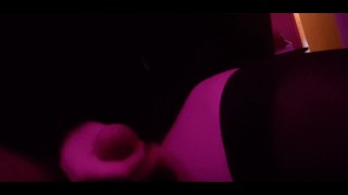 Cute femboy jerks off until he cums all over himself