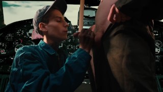 Plane Pilot Distracted For Hot Sex! (Archi Stewart)