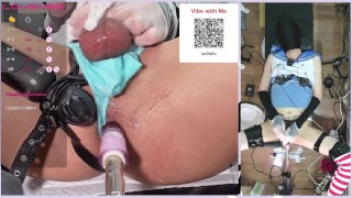 ローションガーゼでおちんちんを責めていたら、気持ちよくなりすぎてSEXマシーンだけで勃起してしまう動画、女装、島風、2023-04-01