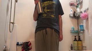 Piss desperation while drinking more water