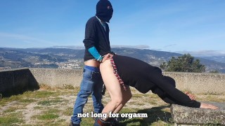 Filmei de dia num lugar público! O meu ator fodeu o meu cú e eu fodi o cú de ele! parte 1