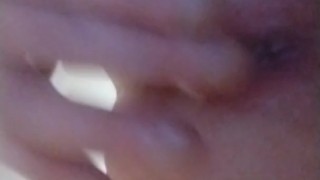 Playing with anal toy