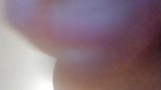 Playing with anal toy