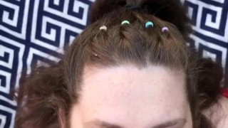 HUGE CUMSHOT ON FACE AND IN HAIR AT THE PARK/ PUBLIC FACIAL 😍