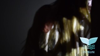 The beautiful Russian model loves to smoke cannabis and then suck a big cock.