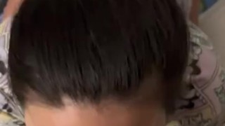 my best friend gives me a blowjob when her wake up