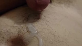 Big uncut amateur cock jerking till cumshot