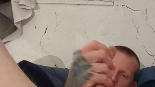 Playing with my big cock (double fist it at the end) 😍😘💦👅🤑