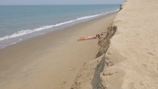 VOYEUR for NUDIST Girl at Public Bwach