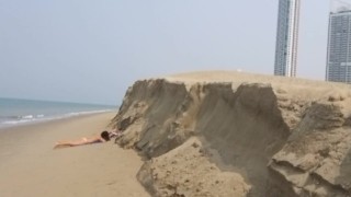 VOYEUR for NUDIST Girl at Public Bwach