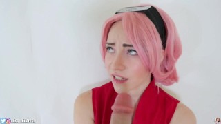 Sakura Haruno Ahegao Blowjob V.2 (NARUTO COSPLAY)