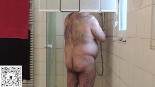 Breaking in the new Shower Curtain