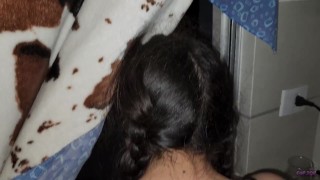 Anal sex while looking out the window towards the street, the neighbors could find us