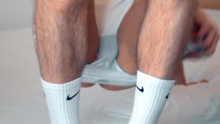 Cumming with White Lacoste Shoes /// Jordan Wilder