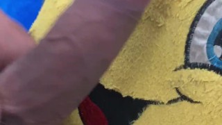 I take out my 20cm cock and fuck my stuffed animal