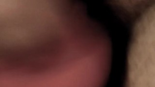 FTM boy fucks himself with daddy's cum as lube