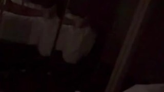 Jerking off into a condom