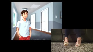 Summertime Saga Episode 5 (with Foot Cam) 'Helping' Debbie