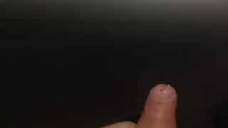 Bodybuilder has a hard on while flexing