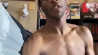 Black twink fucking mattress pt. 1