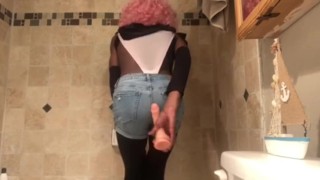 Femboy Fun With Dildo And Wedgies