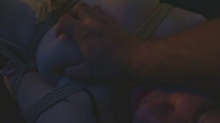 POV using a submissive slut Danny Moon behind scenes when she's tied with shibari