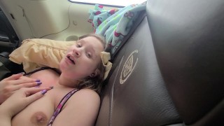 Amazing car sex, bj, pink pussy, cum on face!