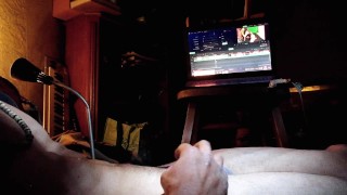 CROSSDRESS JERK OFF IN PANTIES WATCHING PORN WITH BIG BLACK PENIS