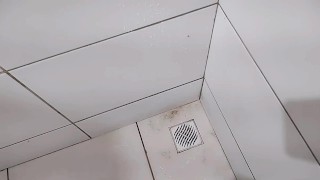 squirting in the neighbor's bathroom