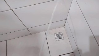 squirting in the neighbor's bathroom