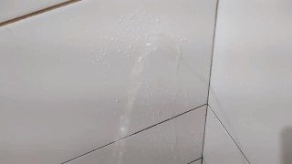 squirting in the neighbor's bathroom