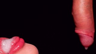 CLOSE UP: Perfect Sloppy Milking Mouth for Your DICK! CUM TWICE! Best BLOWJOB ASMR 4K EVER