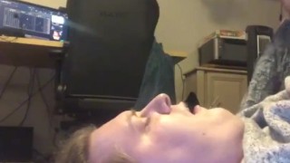 Busting a load in my face