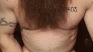 Cock ring getting bearded Viking off