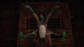 MK: Black Cock Does What It Wants With Futa Jade In Bondage Dungeon To Orgasm