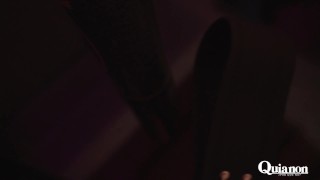 Sexy latin girl playing dirty in her first foot fetish video