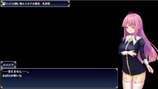 【#01 エニシアと契約紋(体験版)実況動画】爆乳美女がおっぱい揉まれて手マンされてパンチラ見られてエロいことされまくり・・(同人エロゲー・抜きゲー ) Hentai game