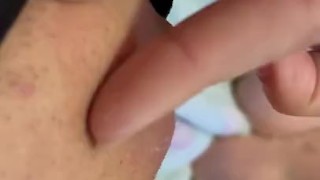 Hiding to touch my wet little pussy