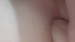 Gay twink fucking himself with huge dildo